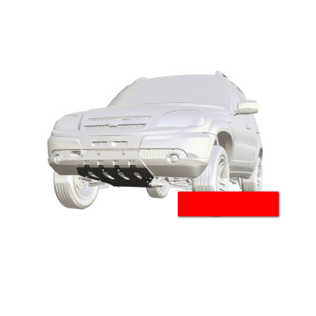 Защита двигателя и переднего редуктора для Chevrolet Niv@ SE (Сталь 3 мм), не окрашенная купить недорого с доставкой в Красногорск