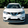 Защита переднего бампера одинарная d63мм (НПС) Nissan X-Trail (2015-н.в.) купить недорого с доставкой в Красногорск