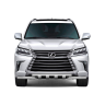 Защита переднего бампера двойная с зубьями d63/63мм (НПС) LEXUS 450D (2015-н.в.) купить недорого с доставкой в Красногорск