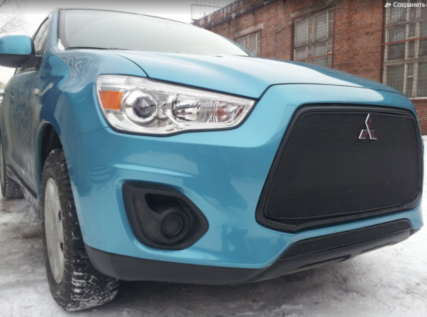 Защита радиатора "PREMIUM" Mitsubishi ASX (2012-2016) купить недорого с доставкой в Красногорск