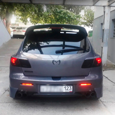 Накладки задних фонарей (4 части) для Mazda 3 хэтчбэк (2003-2009) купить недорого с доставкой в Красногорск