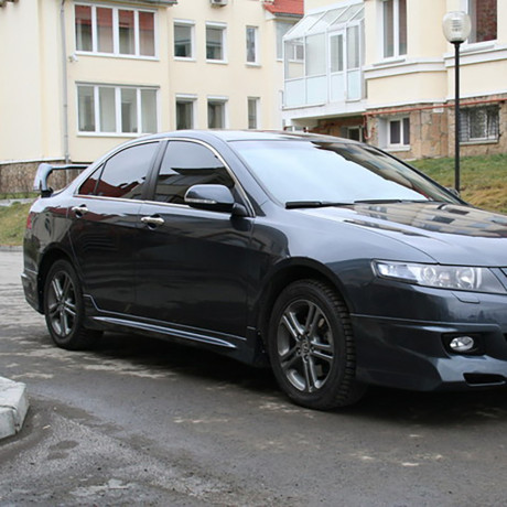Накладки на пороги "Mugen" для Honda Accord (2004-2008) купить недорого с доставкой в Красногорск