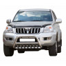 Кенгурин «Низкий» с защитой двигателя (d63.5) для Toyota Land Cruiser Prado 120 (2002-2009)(Окрашенное) купить недорого с доставкой в Красногорск