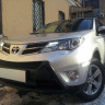 Защита радиатора "Standart" Toyota RAV4 (2012-2015) верх, чёрная купить недорого с доставкой в Красногорск