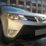 Защита радиатора "Standart" Toyota RAV4 (2012-2015) верх, чёрная купить недорого с доставкой в Красногорск